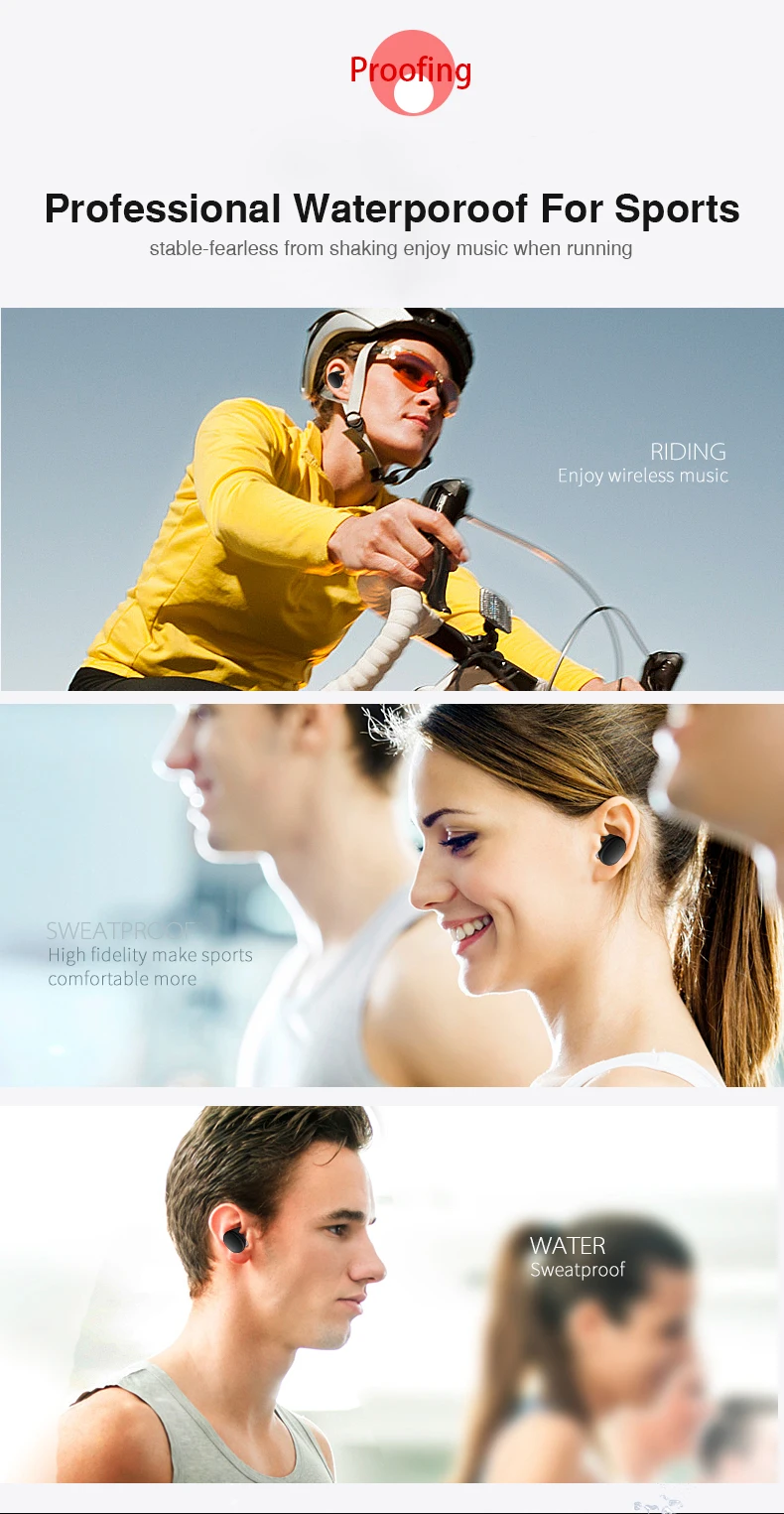 TWS Bluetooth 5.0 Earphones in-Ear Wireless Earbuds Stereo Bass Sound Noise Cancellation mini Wireless Bluetooth Earphone (2)