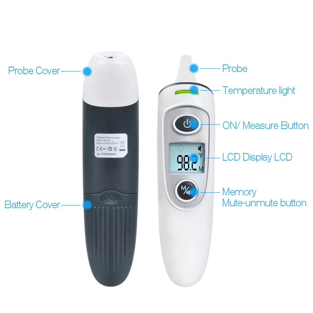 ELERA цифровой термометр инфракрасный бесконтактный измерения тела IR lcd детский лоб Ухо Уход за ребенком для мамы Termometro горячая распродажа
