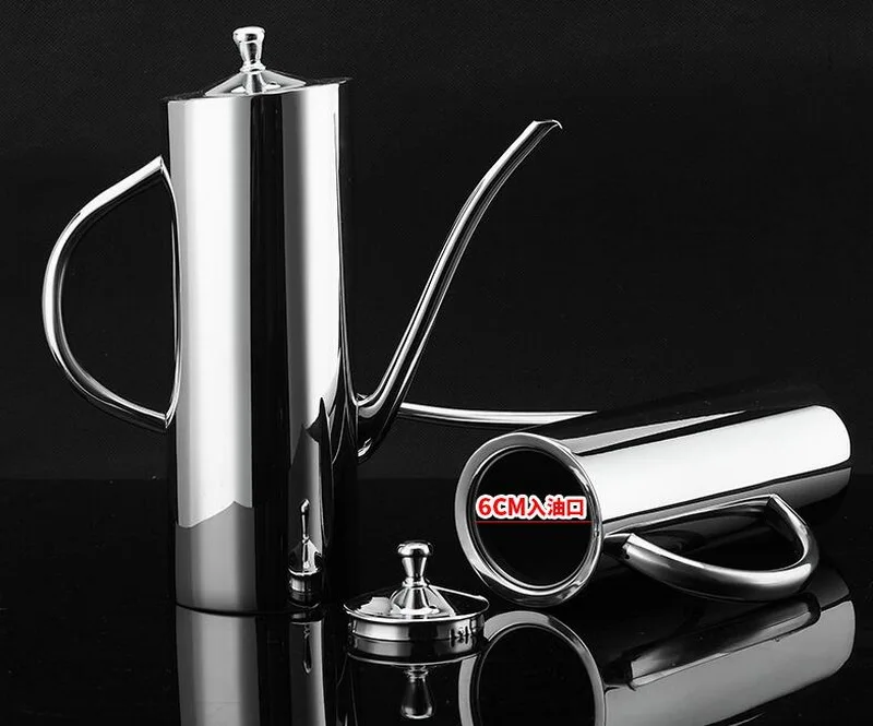 Stainless steel kitchen oil bottle leak proof home tool vinegar pot oil kitchen products seasoning bottle