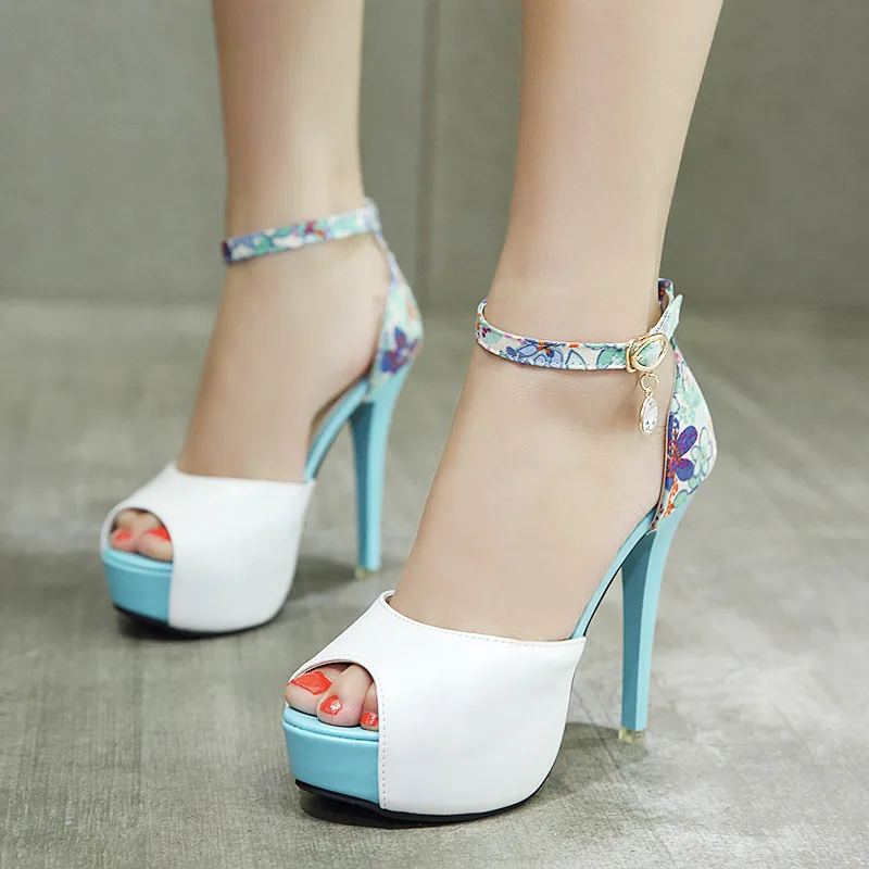 

Womens Fashion Summer Sexy Exquisite High Heels Ladies Increased Stiletto Super High Heel Sandals ghn89