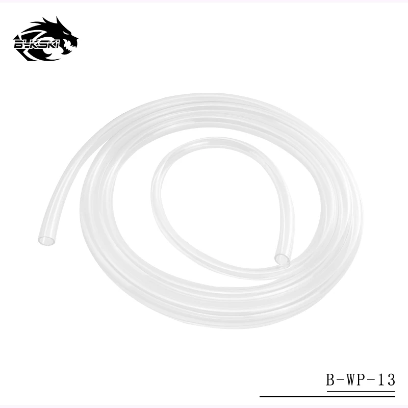 Bykski 9,5 мм внутренний диаметр+ 12,7 мм наружный диаметр Flessibile труба/ПУ силиконовая трубка/прозрачный шланг для воды трубы 1 метр/шт