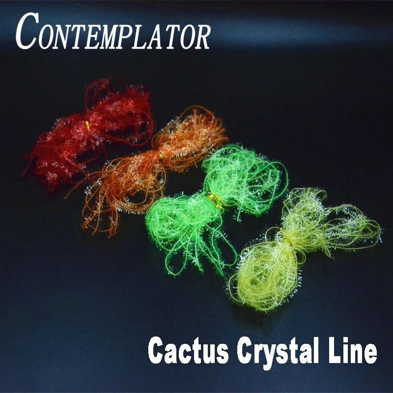 

Fly tying 12 multi colors set flash tinsel cactus chenille line medium crystal body total 48m ice chenille fly tying materials