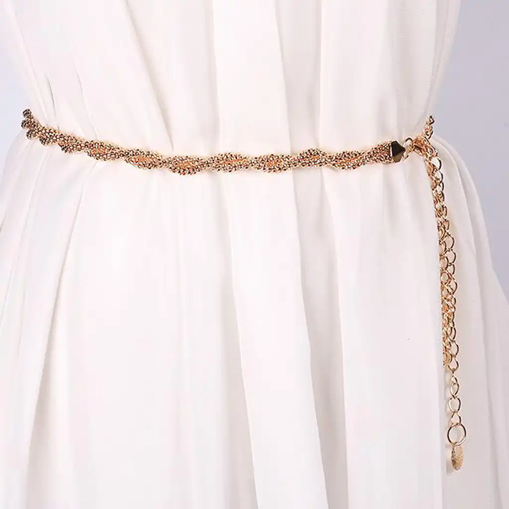gold glitter belt for dress