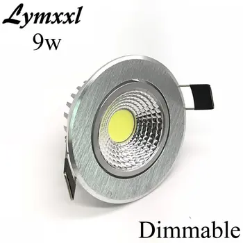 

20% off 9W COB Led Recessed Downlight Dimmable Led Fixture Ceiling Light Lamp for home Indoor lighting AC110-240V or 12v CE UL
