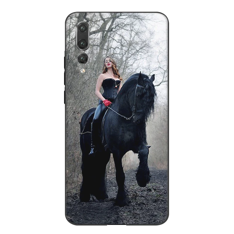 Силиконовый чехол Desxz для мобильного телефона Beauty Horse Huawei Honor 7A 7C 7X 8 8X 8C 9 Note 10