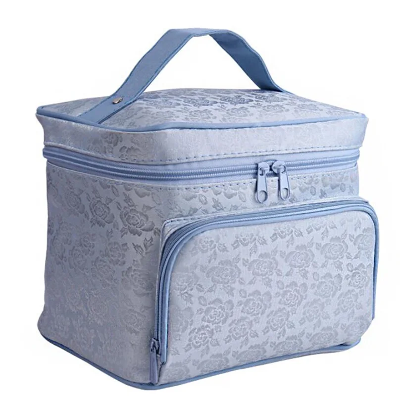 Большая косметическая сумка с цветочным принтом пиона, Женская водонепроницаемая профессиональная косметическая сумка, органайзер для путешествий SZL63