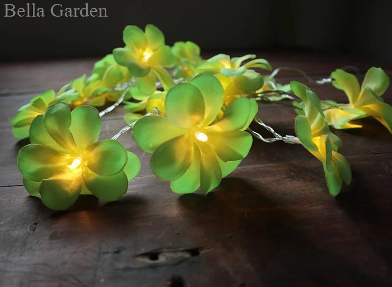 2M 20LED DIY frangipani LED String Lights Battery floral holiday lighting, Event Party garland decoration,Bedroom decoration 2M 20LED DIY frangipani LED String Lights Battery floral holiday lighting, Event Party garland decoration,Bedroom decoration