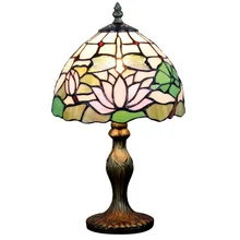 Настольные лампы Тиффани Стиль лотоса Стекло Тенты стол светильник Средиземное море Стиль Спальня E14 110 В/220 В