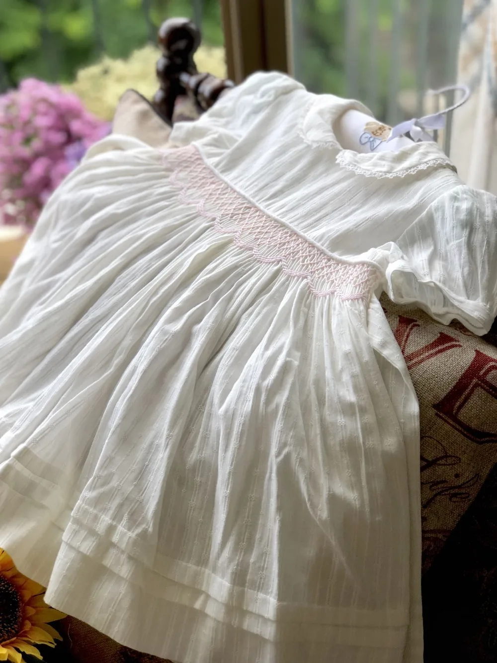 Летние платья со сборками для девочек; платье принцессы ручной работы с вышивкой; свадебные платья розового цвета; детская одежда; L19112750