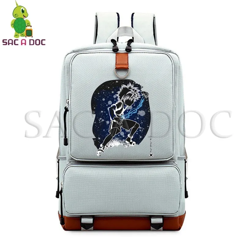 

Hunter X Hunter Killua Fluorescence Backpack Large Capacity Laptop Backpack for Teenagers Students School Bags Travel Rucksack