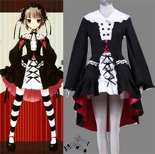 2016 Japanese font b Anime b font Costumes Yuki Nagato LOLITA font b Cosplay b font