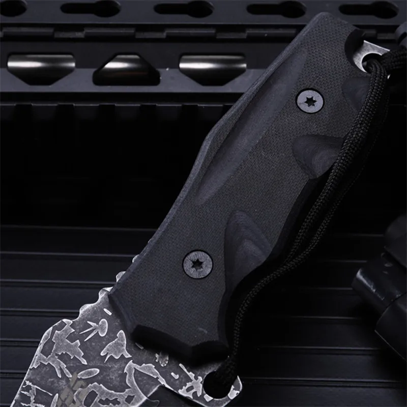 2016 high quality outdoor self-defense field high hardness leggings saber wilderness survival fruit knife small straight knife