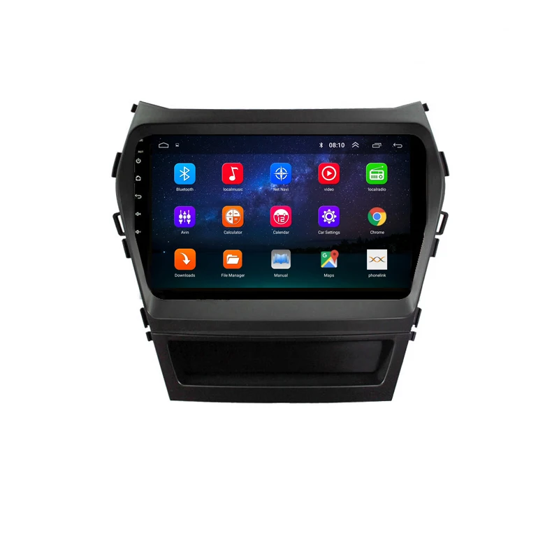 Perfect 9" 2.5D IPS Android 8.1 Car DVD Multimedia Player GPS for Hyundai Santa Fe IX45 2015 2016 2017 audio radio navigation 1