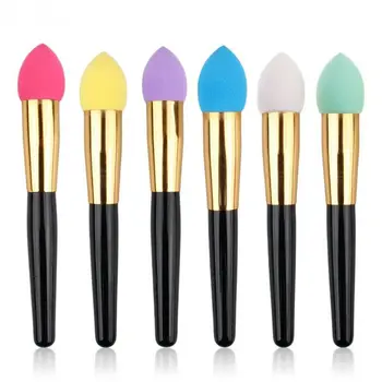 

professianal long black plastic handle liquid BB foundation makeup sponge in make up brushes