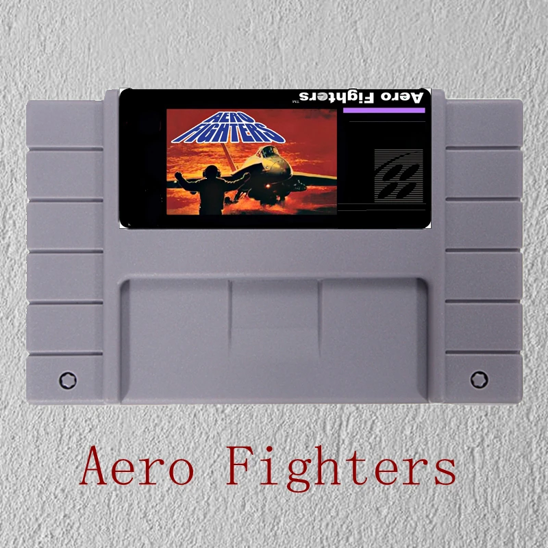 

Aero Fighters 16 Bit Big Gray Game Card For NTSC Game Player