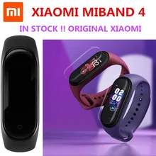 Xiaomi MiBand 4 Смарт Bluetooth 5,0 Браслет фитнес-браслет AMOLED цветной сенсорный экран китайская версия