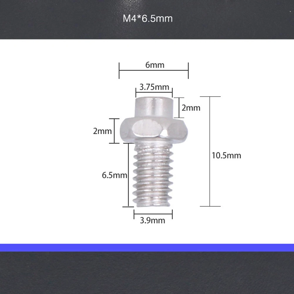 10 шт. велосипедные педали винты педали шпильки аксессуары M4 велосипедные педали противоскользящие винты поддержка Прямая поставка