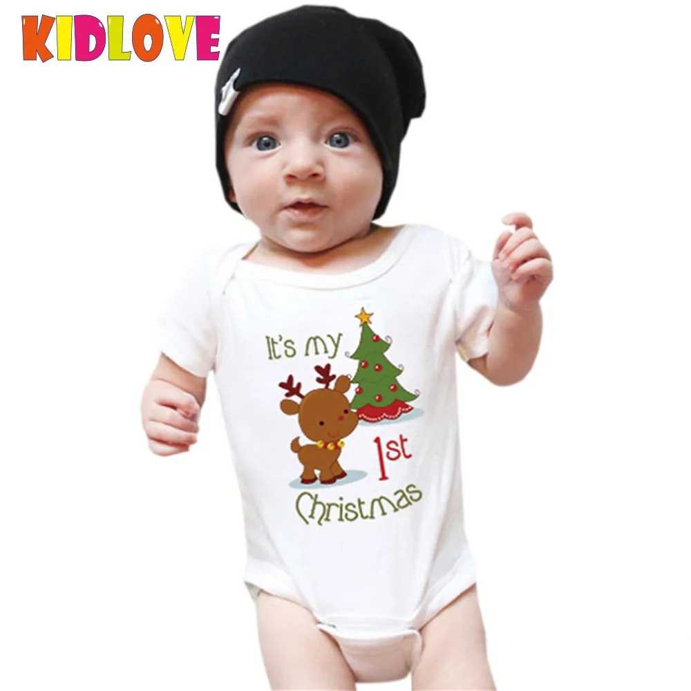 Aliexpress.com : Buy KIDLOVE Christmas Baby Romper Cute Xmas Tree Deer ...