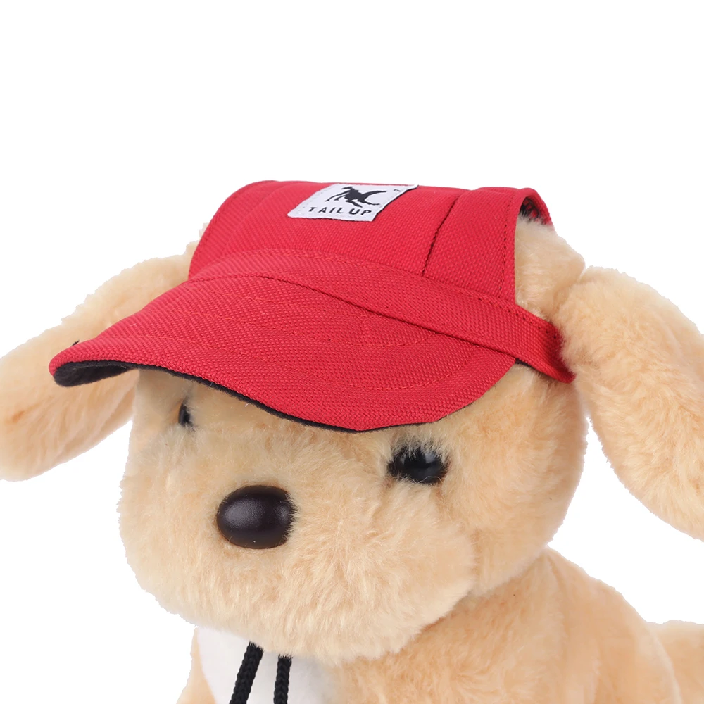 

Pet Cap Dog Baseball Cap Summer Canvas Puppy Small Pet Dog Cat Visor Hat Outdoor for Small Medium Dogs 10 colors available
