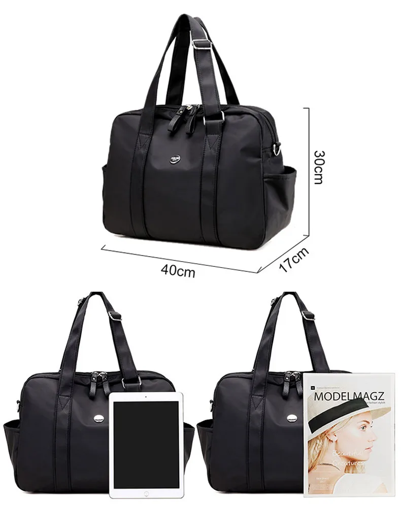 Женская дорожная сумка для путешествий, Мужская одноцветная сумка через плечо, сумка для багажа, портативная нейлоновая сумка, большие сумки на плечо для мужчин и женщин, XA219WC