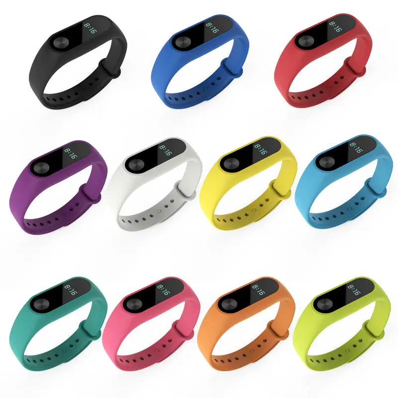 Для Xiaomi mi Band 2 ремешок для браслета band цветной сменный смарт браслет аксессуары