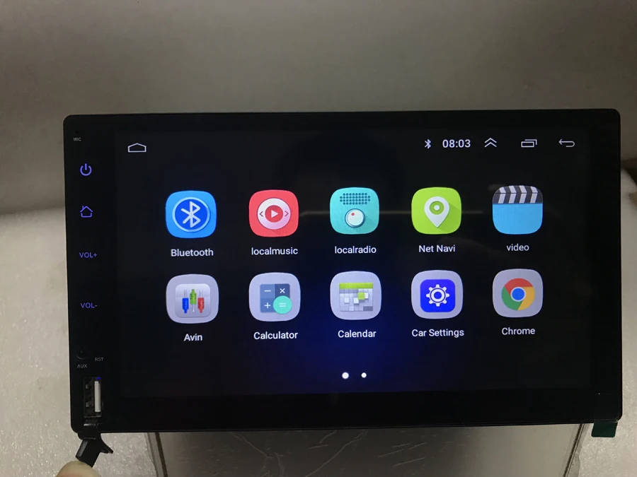 Best BYNCG 2Din Android 8.1 Car Radio Stereo Multimedia Play GPS Navigation Wifi Bluetooth USB AUX Autoradio FM Audio car DVD Player 3
