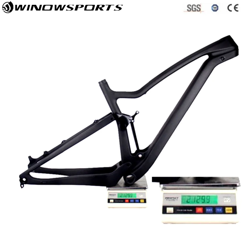 Top 2018 full suspension 27.5er Boost Carbon Mtb Frame XC 148x12mm Enduro bikes Carbon mountain frame Mtb frame 27.5er with XDB 9