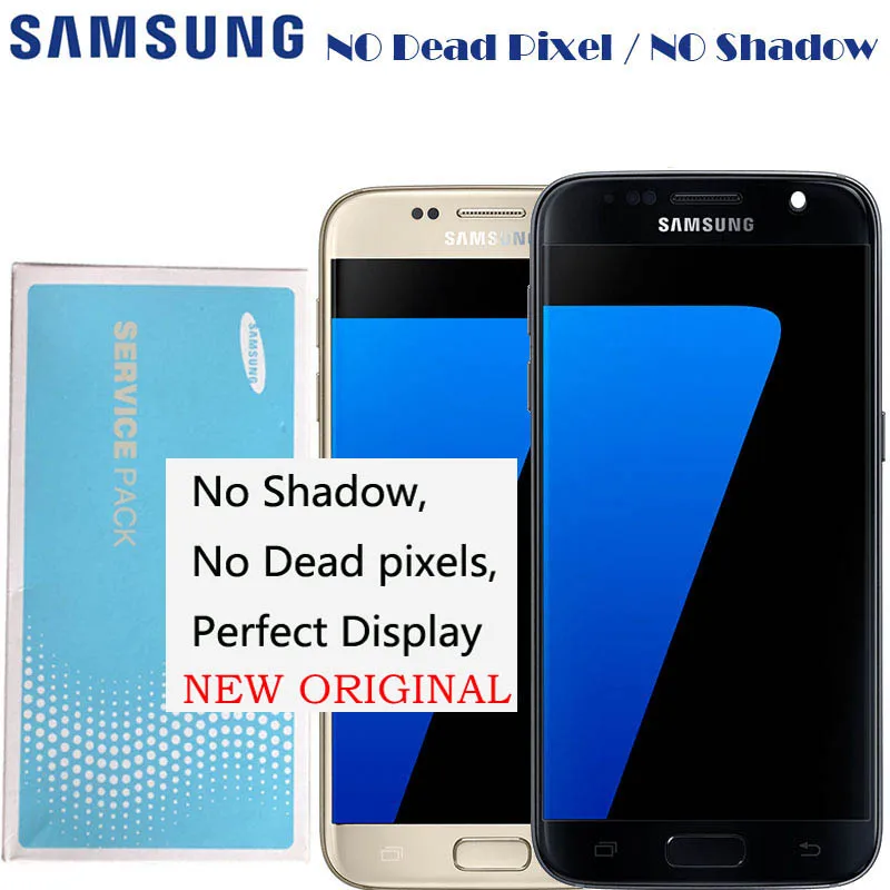

5.1'' Super Amoled LCD Display With Frame Touch Screen Digitizer For Samsung Galaxy S7 G930 G930A G930F SM-G930F
