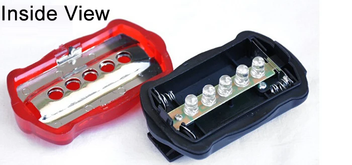 Perfect NEWBOLER 5LED Bike Light 6Flash Mode Cycling Safety Bicycle Rear Lamp Waterproof Bike Tail Light Warning Lamp Flashing 5