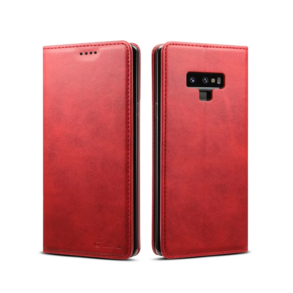 

Luxury Phone Cover For Samsung Galaxy Note 9 Cases Business Essential Wallet Case With Kickstand Anti-knock With Card Pocket