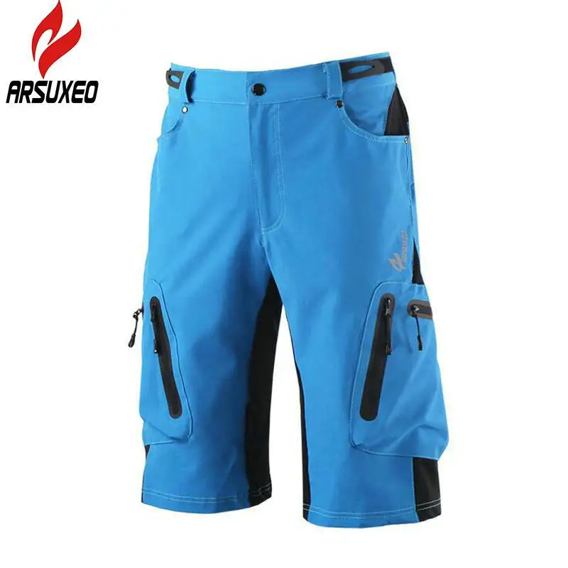 

ARSUXED Outdoor Men Cycling Shorts Mountain Climbing Professional Fitness Sport Shorts Quick Dry Breathable Sportswear