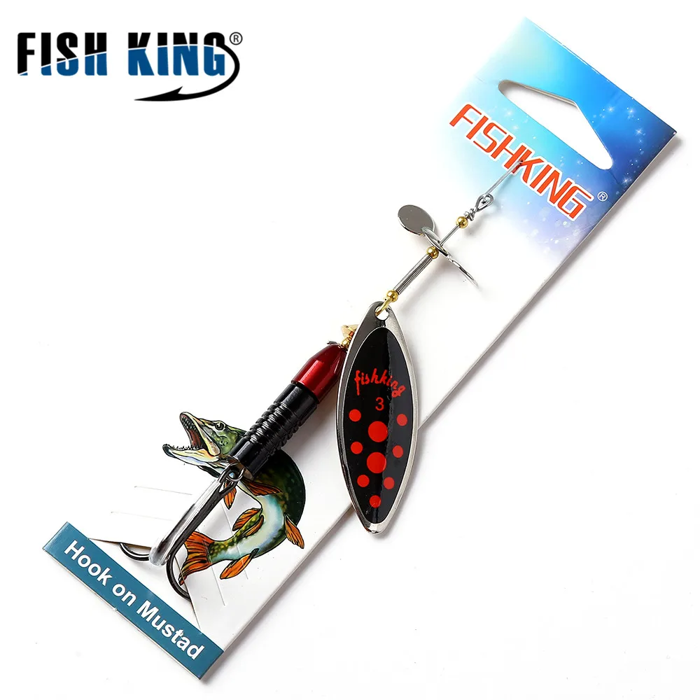 

FISH KING Mix Color Mepps Long Cast Deep Running Spinner Fishing Lure Spinner Bait Fishing Hard Fake Fish Metal Lures