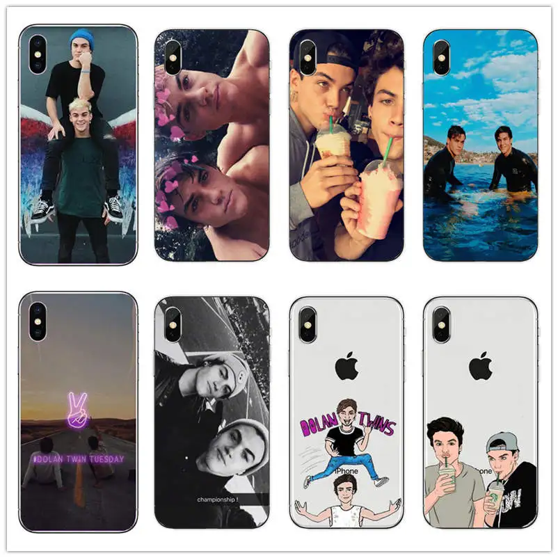 

Ethan Grayson Dolan Twins back cover for apple iPhone X XS XR 6 6s plus 7 8 5S SE 5 Cool Man TPU clear soft silicone Phone Cases