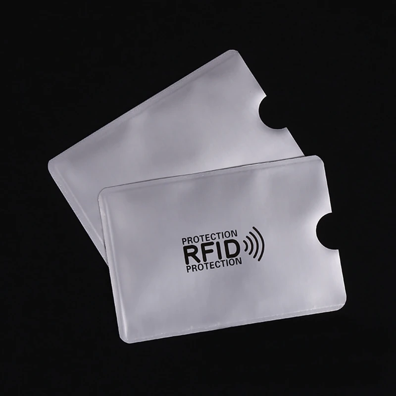 5 шт. Анти Rfid держатель для карт NFC Блокировка ридер замок ID банковский чехол для карт Защита металлический кредитный держатель для карт F052