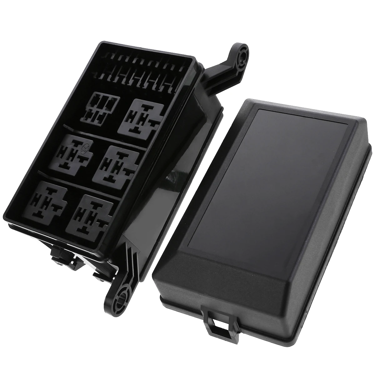 Cena 12 Slot moduł przekaźnikowy 6 przekaźników 6 ATC zatwierdzona organizacja szkolenia (ATO) bezpieczniki uchwyt bloku + metalowe szpilki dla akcesoria samochodowe