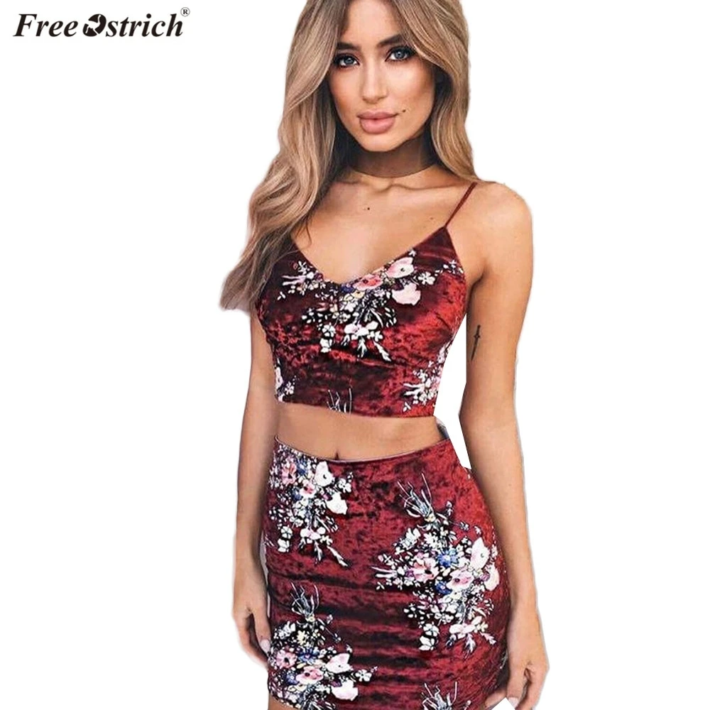 

FREE OSTRICH women suits skirts and tops Velvet Split Casual Skirt Sportswear Fashion Outfit women suits skirt FEMME