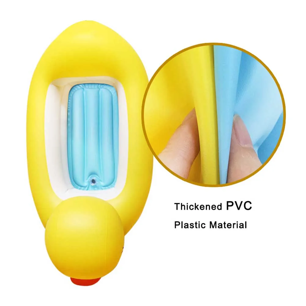 Bonito dos Desenhos Bebê Animados Pato Amarelo Desugn Dobrável Banheira Criança Piscina Inflável Espessamento Pvc 14 Cheap Banheiras de bebê