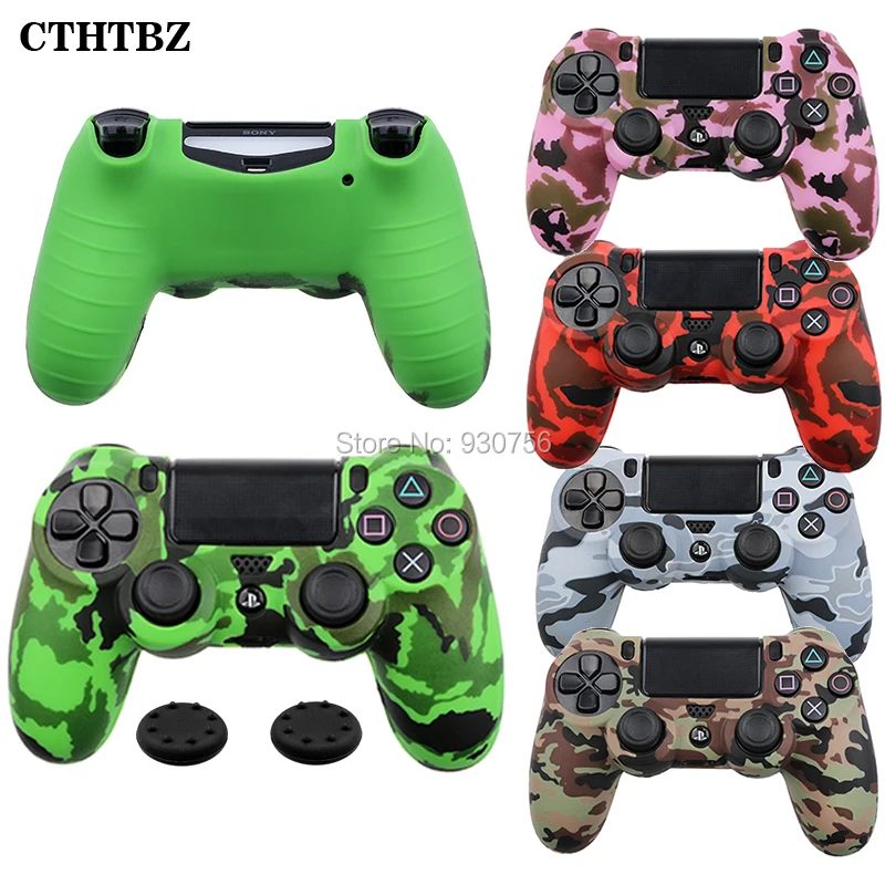 

Camo Protective Rubber Silicone Skin Case Cover Grip for PS4 Slim Pro Wireless Controller