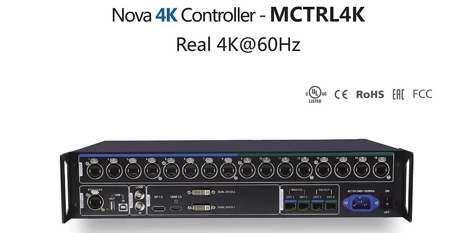 Процессор Novastar video MCTRL4K поддерживает HDMI2.0 вход цветной с высоким разрешением входного дисплея