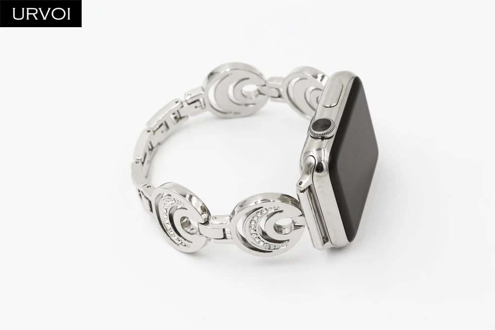 Браслет URVOI из нержавеющей стали для Apple Watch band ремешок наручных часов iWatch girl