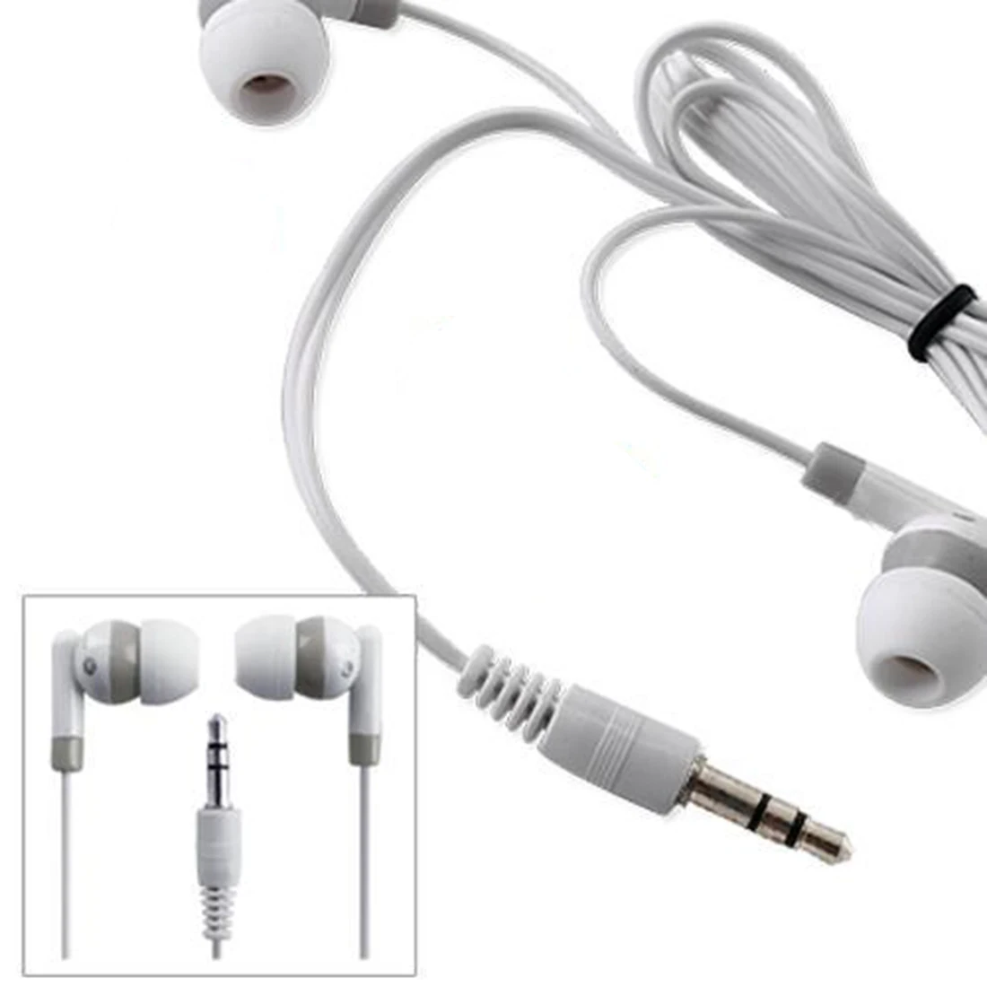 Разноцветные мини наушники вкладыши 3 5 мм для iPod White с высокой четкостью и