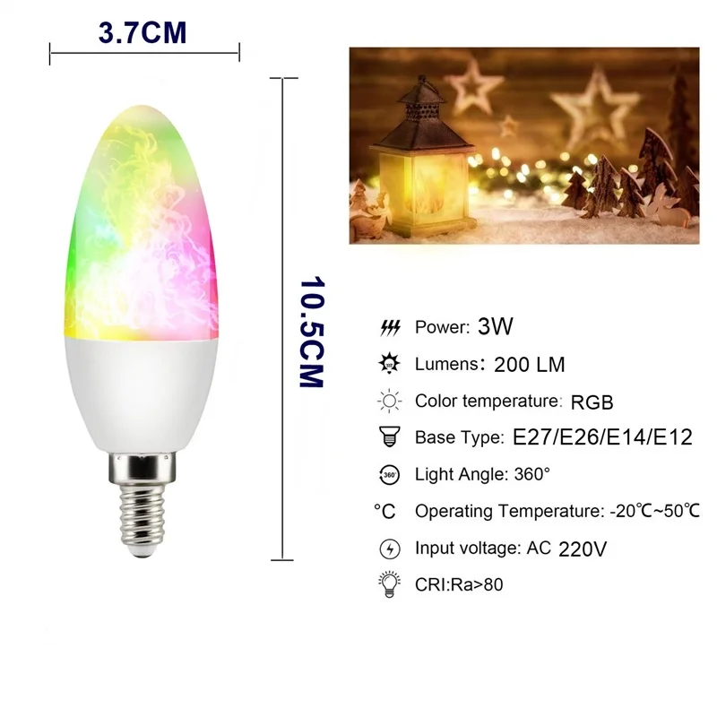 Светодиодный светильник 85 265 в E27 E26 E14 RGB 9 Вт|Светодиодные лампы и трубки| |