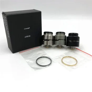 

Rebuildable tank CMNST RDA 24mm Layercake RDA in Aluminum SS dripping from Old Friend Vape