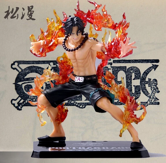 Бесплатная доставка Аниме one piece portgas D Ace battle ver fire fist ПВХ экшн-фигурка
