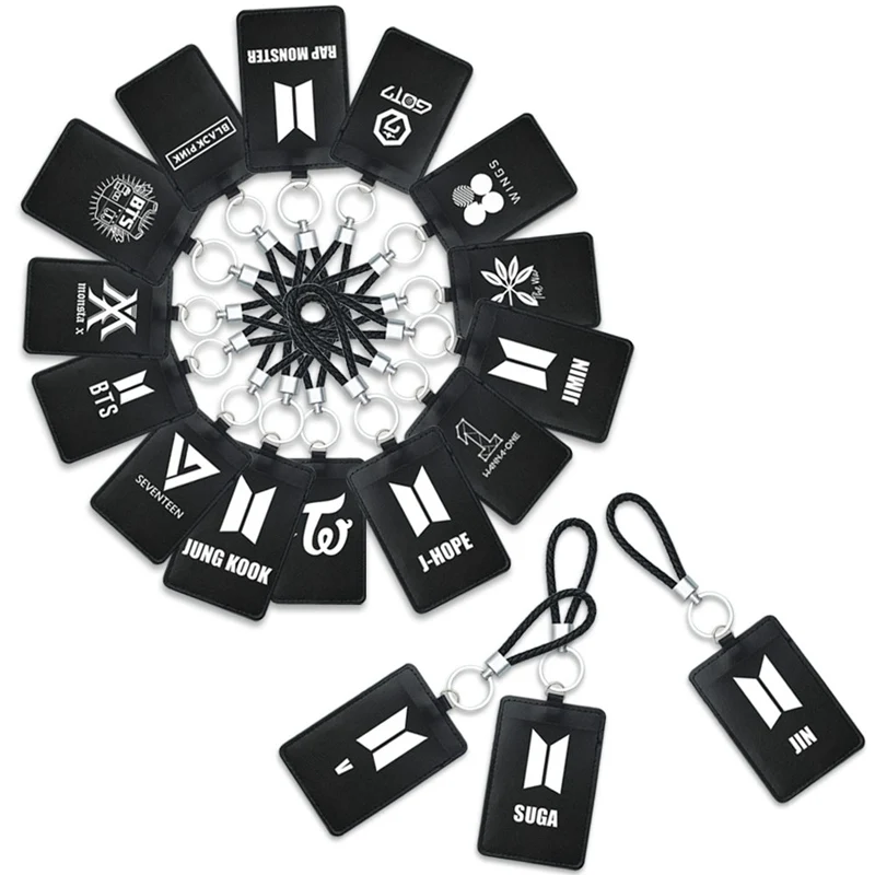 

2019 Kpop LY ANSWER PU Card Holder EXO GOT7 TWICE WANNA ONE Same ID Card Cover