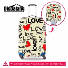 Dispalang лучшие аксессуары для путешествий для женщин милый чемодан с принтом сердца чехол для девочек защита для багажа узоры багажные чехлы