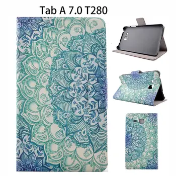 

For Samsung Tab a6 7.0 inch 2016 Leather Case For Samsung Galaxy Tab A 7.0 T280 T285 SM-T280 Cover Tablet Painted Funda Shell