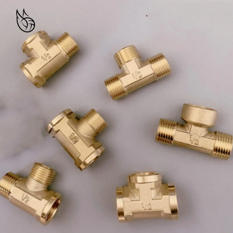 

Brass Pipe fitting Male Female Thread 1/8" 1/4" 3/8" 1/2" BSP Tee Type copper Fittings water oil gas adapter
