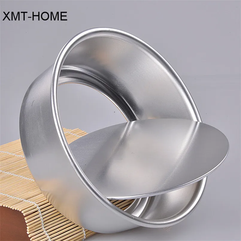 

XMT-HOME Movable and fixed bottom cake mould round 4/6/8/10inch bakeware gadgets cheese mould oven utensil alumimum alloy pan