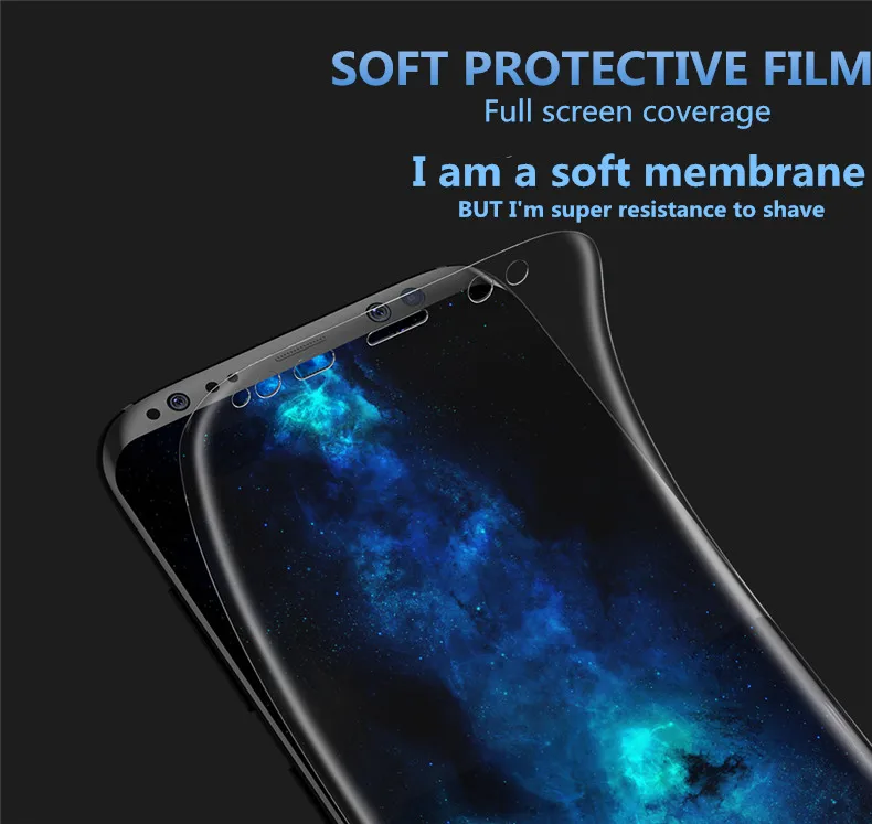 3D мягкий защитный Плёнки для Samsung Galaxy S8 плюс изогнутые полный Экран протектор S7 S6